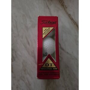 New Titleist DT Wound 100 Golf Balls Vintage Superior Control Feel Distance
